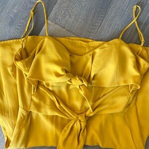 Socialite Mini Dress / Size XS / Yellow-Gold